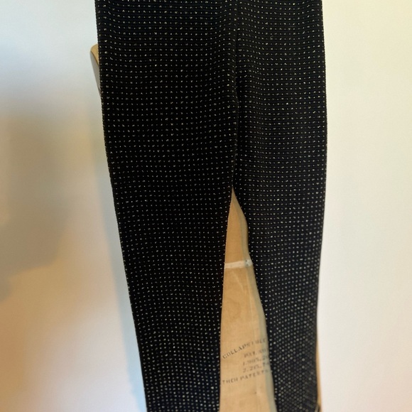 Janie and Jack black with gold detail stretch pants with elastic waist - Picture 5 of 7